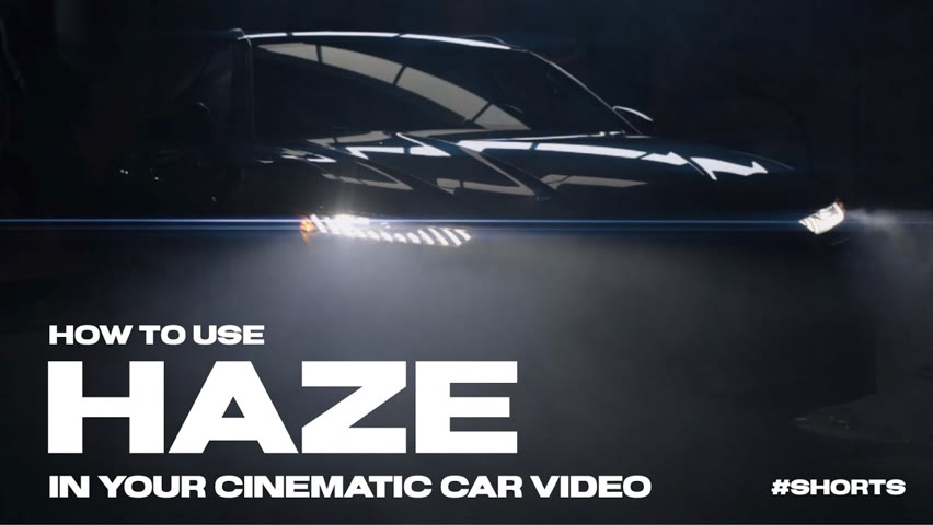 How to use Haze in your Cinematic Car Videos #Shorts