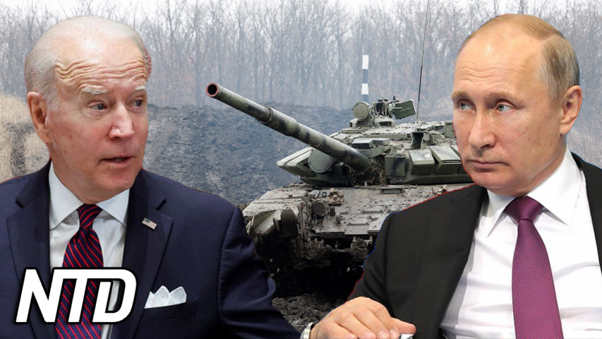 Biden förtydligar uttalande om rysk aggression | NTD NYHETER