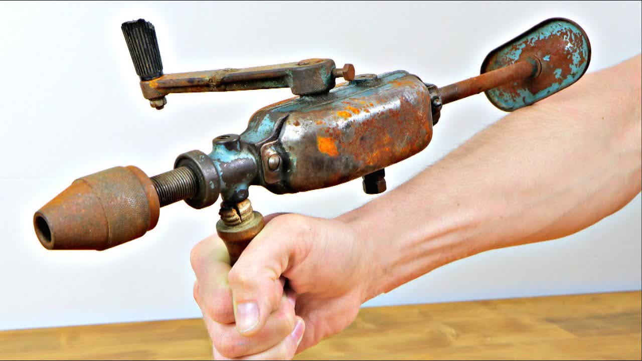 Restoration Abandoned Hand Drill - Perfect Restoration