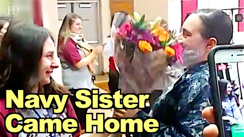 Navy Woman Sneaks Up On Sister | Humanity Life