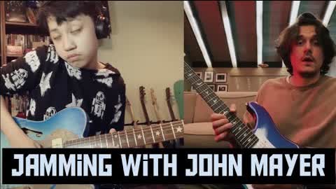 Jamming with @John Mayer