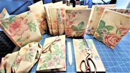 How to Easily Make a No-Sew Fabric Covered Junk Journal Cover! Easy Tutorial! The Paper Outpost! :)