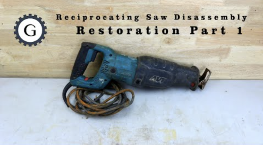 Reciprocating Saw Restoration Part 1 - Disassembly | Makita JR3070CT Reciprocating Saw