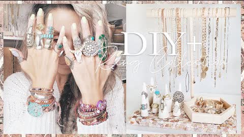 DIY JEWELRY HOLDER | RING COLLECTION | GIVEAWAY ANNOUNCEMENT