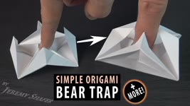 BEAR TRAP + Fidget Spinner + Balancing Blow Spinner on Stand = AWESOME ORIGAMI!