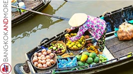 Thailand STREET FOOD Floating Market In BANGKOK