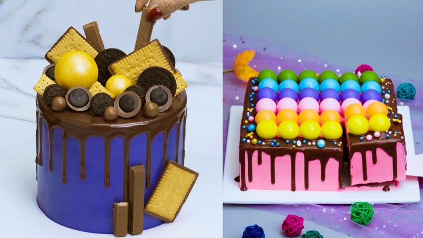 Top 10 Fancy Chocolate Cake Decorating Ideas | Satisfying Colorful Cake Hacks Tutorials