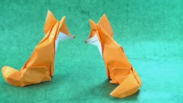 The Amazing Jumping Fox! Awesome Origami!