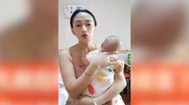 중국 본토의 한 어머니가 백신 접종 부작용을 호소하며 어린 자녀를 둔 엄마들에게 백신 접종시 주의가 필요하다고 호소