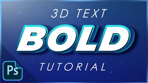 3D Bold Text/Logo Effect | Photoshop Tutorial + PSD File