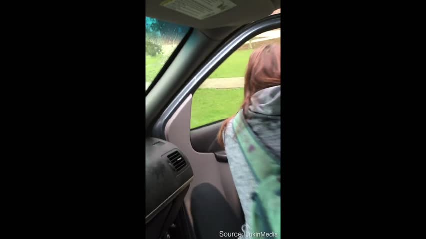 Dad Shouts Out Car Window to Embarrass Teen Daughter 