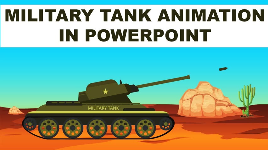 Animated Military Tank in PowerPoint