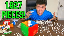 17x17 Rubik's Cube Assembly TimeLapse (SATISFYING!)