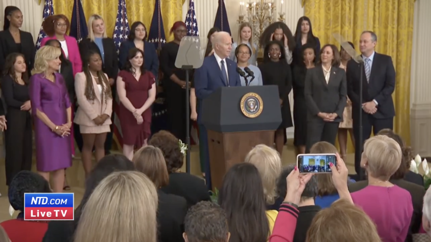 LIVE: Biden hosts Women's History Month reception at White House