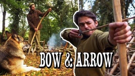 Good old days in the Woods! - BOW & ARROW MAKING (+ Roundhouse Update)