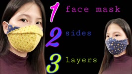 Special design - NO FOG ON GLASSES - how to make a mask, step by step