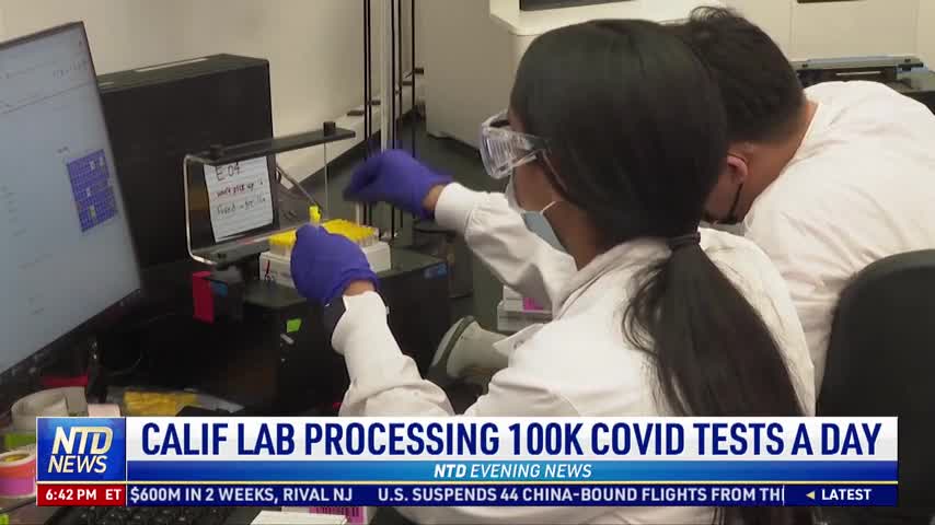 California Lab Processing 100,000 COVID Tests a Day