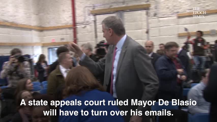 State Appeals Court Rules De Blasio Must Release Emails