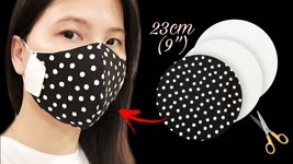 (3 layers) NEW DESIGN 2021 ✂️✂️✂️ DIY face mask with filter pocket | Face mask sewing tutorial