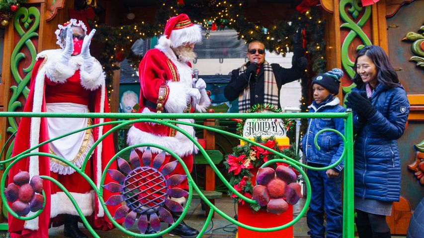 12/5 Boston Mayor’s Enchanted Trolley Tour (Chinatown) - 波士頓市長吳弭為華埠聖誕樹點燈