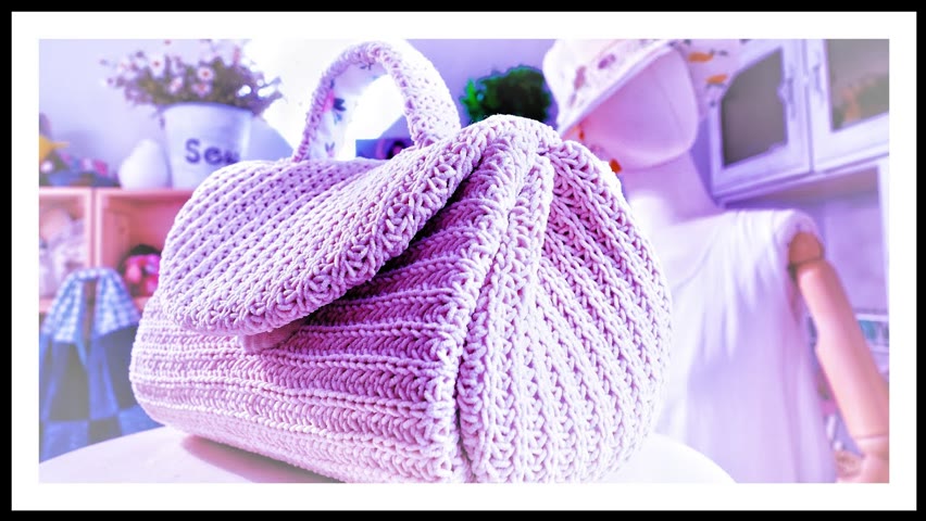 How to make a knitting bag with no knowledge of knitting┃Reuse & Recycle