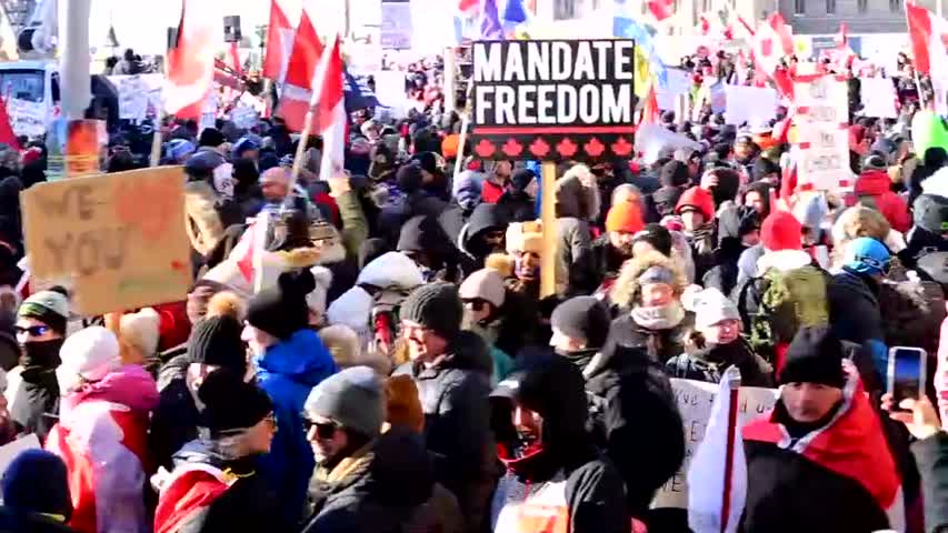 Trucker Convoy Protest Ottawa Jan. 29, 2022
