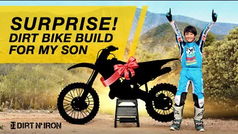 Surprising my son with 2022 Kawasaki KX112 dirt bike build!!