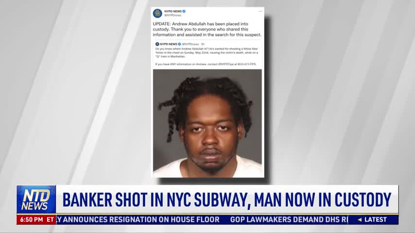 Banker Shot in NYC Subway, Man Now in Custody