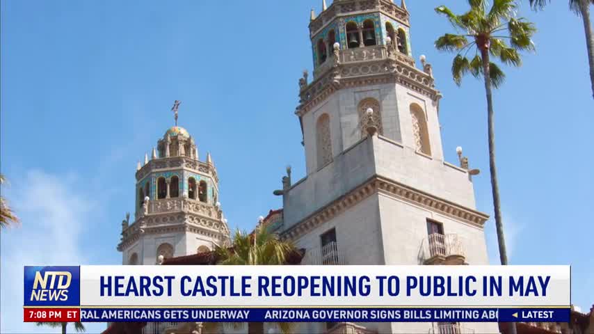 Hearst Castle Reopening to Public in May