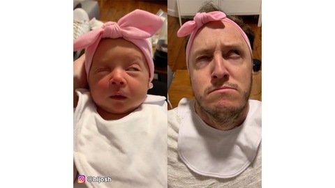 Copying My Daughter's Milk Drunk Faces