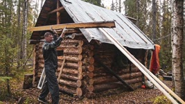 Log Cabin: build a bed, a table. Cook on the fire grouse soup.