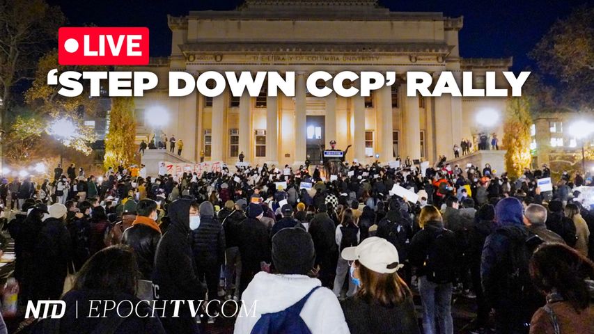 LIVE: Protest Against CCP Tyranny & China’s COVID Lockdowns in New York's Washington Square Park