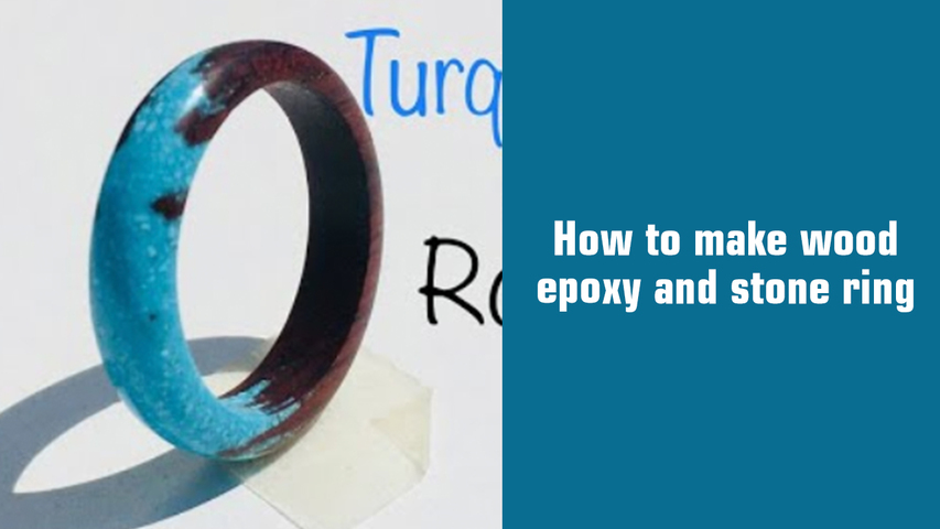 How to make wood epoxy and stone ring