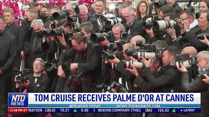 Tom Cruise Receives Palme d'Or at Cannes