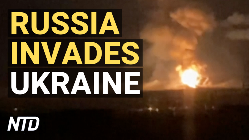 Russia Invades Ukraine, Biden Condemns Attack; Ukraine Imposes Nation-Wide Martial Law | NTD