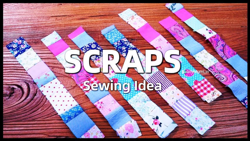 DIY Fabric Scraps Idea┃HandyMumLin Sewing Project