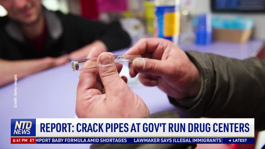 Report: Crack Pipes at Government-Run Drug Centers