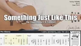 Something Just Like This - The Chainsmokers & Coldplay | Fingerstyle Guitar | TAB + Chords + Lyrics