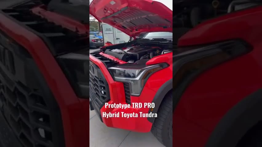 Prototype 2022 TRD PRO Hybrid Toyota Tundra. It’s going to the Arctic!