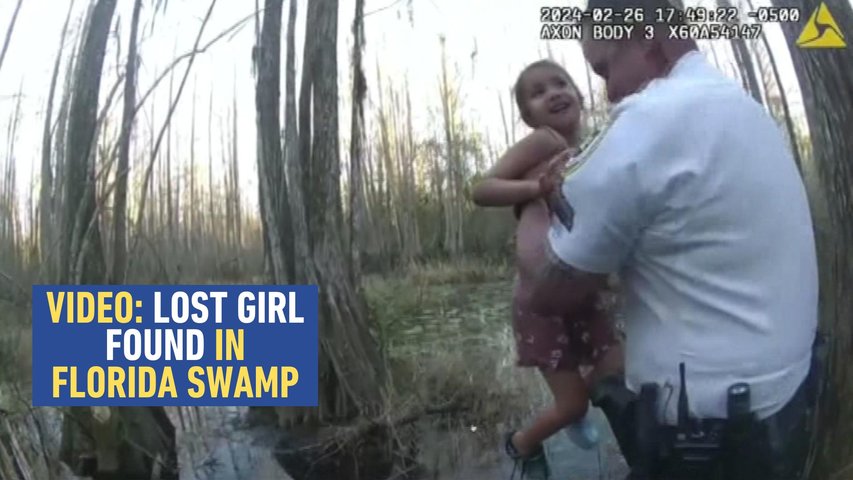 Video: Lost 5-Year-Old Girl Found in Florida Swamp