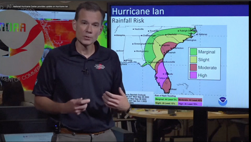 LIVE: National Hurricane Center Provides Update on Hurricane Ian