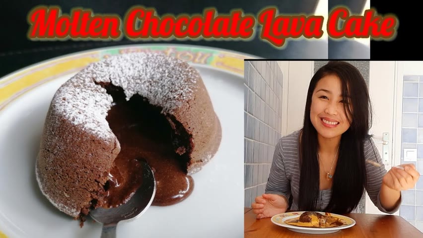 Easy Molten Chocolate Lava Cake Recipe / How to make a chocolate lava cake