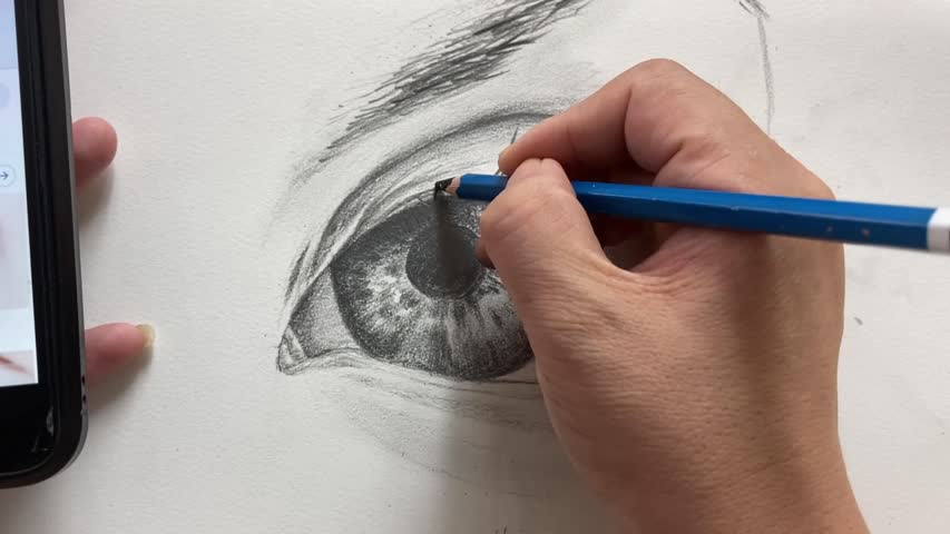 畫眼睛：如何畫眼睛,5分鐘學會畫眼睛,怎麽樣用鉛筆畫眼睛｜眼睛的画法｜画眼睛 教程｜How to draw eyes｜how to draw hyper realistic eyes