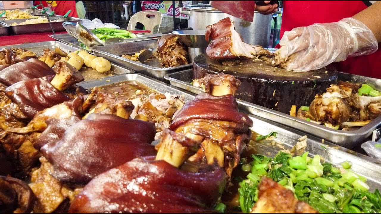 Most  Popular Thai Slow Boiled Pork ❤️ Thai Street Food