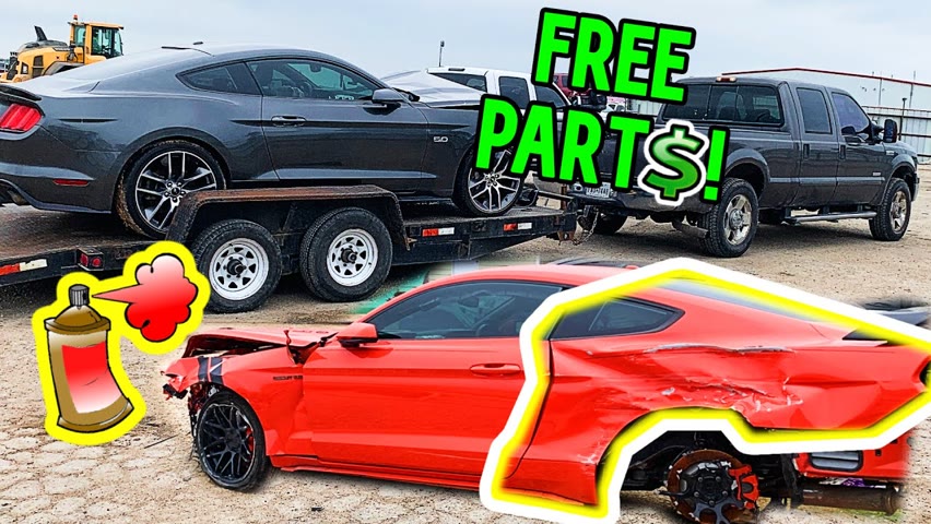 Crowd Control Ford Mustang Rebuild Part 2 (HOW I GOT FREE PARTS!)