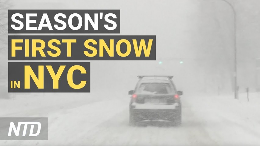 Winter Storm Dumps Season's First Snow on NYC; Monoclonal Antibody Remedy Supply Limited | NTD