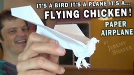 Flying Chicken Paper Airplane
