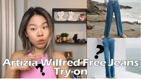 Aritzia Wilfred Free Jeans Try-on | First Impressions
