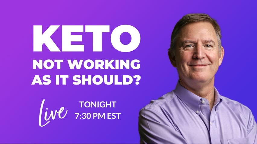 Keto Not Working as it Should? Tonight 7:30 PM ET