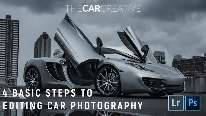 EDITING CAR PHOTOGRAPHY - 4 BASIC STEPS | Lightroom & Photoshop Tutorial